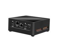 HUNSN Mini PC, HTPC, Small Server, Desktop Computer, Windows 11 Pro or Linux Ubuntu, Intel U300, BJ03, AX WiFi 6, BT5.2, 2 x HDMI, 2 x Type-C for DP USB3.2, 2 x LAN, Vesa Mount, 16G RAM 256G SSD
