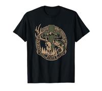 Hunt Fish Faith Christian Outdoorsman Design T-Shirt