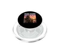 Hunt Hard Bear Hunter Hunting Life Deer Duck Hunting Shirt PopSockets PopGrip for MagSafe