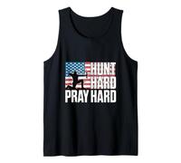 Hunt Hard Pray Hard Christian Bow Hunter Faith Tank Top
