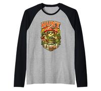 Hunt Like a Fungi Pick Feast Foraging Gift Fungi Nature Raglan Baseball Tee