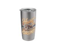 Hunt The Grunt Wild Boar Hog Hunting Rage Stainless Steel Insulated Tumbler