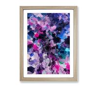 Hunted By My Dreams Abstract Framed Print | A4 Oak Framed Wall Art | Ready to Hang | Abstract Fantasy Picture | Living Room Bedroom Lounge Office