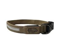 HuntEmUp Ulti-Lite LED Dog Collar USB Rechargeable Bright High Visibility Glow Lighted Collar Walking Airing Tracking Dog Location at Night - Water Resistant - Medium