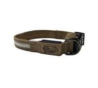 HuntEmUp Ulti-Lite LED Dog Collar USB Rechargeable Bright High Visibility Glow Lighted Collar Walking Airing Tracking Location at Night - Water Resistant - Small