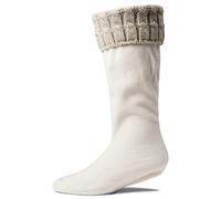 Hunter 6 Stitch Cable Cuff Beige Tall Boot Socks UAS3415RPY GRG