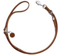 HUNTER Aalborg Adjustable Dog Lead Cognac 3-Way Adjustable Robust Cowhide Leather with Strong Greasing Made in Germany Size: 13/200