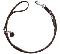 HUNTER Aalborg Adjustable Dog Lead Dark Brown 3-Way Adjustable Robust Cowhide Leather with Strong Greasing Made in Germany Size: 15/200