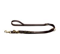 Hunter Adjustable Leash Solid Education Duo 200Cm Dark Brown/Olive