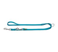 Hunter - Adjustable Nylon V Leash - Dog leash size Länge max. 200 cm - Breite 2,0 cm, blue