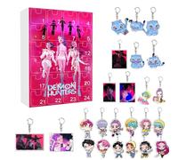 Hunter Advent Calendar 2025 With 24 Acrylic Keychains - 2D Character Countdown Calendar For Christmas Decorations Kids Gifts 26x18cm#13