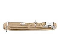 HUNTER Amalfi Aluminium Strong Dog Collar | Vegan, faux leather in nappa look, fully adjustable, with aluminium strong closure, made in Germany: colour: beige, size: XL