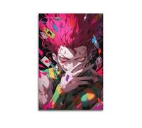 Hunter Anime Poster Hisoka Poster Decorative Painting Canvas Wall Posters And Art Picture Print Modern Family Bedroom Decor Posters 16x24inch(40x60cm)