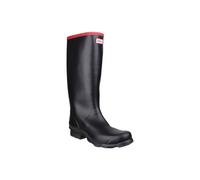 Hunter Argyll Full Knee Rubber Unisex Calf Length Boots - Black Black - Size:UK 6