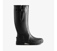 Hunter Balmoral Mens Rubber Pull-On Waterproof Casual Black Wellington Boots