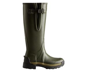 Hunter Balmoral Adjustable Neoprene Lined Wellington Dark Olive Supplied with
