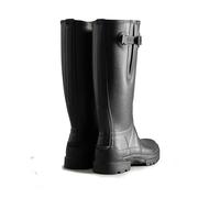 (Black, 9 (Adults')) Hunter Balmoral Adjustable Rubber Black Wellington Boots