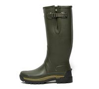 Hunter Balmoral Side Adjustable Neo Lined Tech Sole Tall Mens Wellington Boots - Dark Olive UK 13