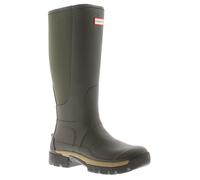 Hunter Balmoral Tall Ladies Green Waterproof Wellington Boots, Size: 5