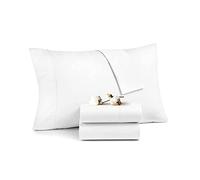 HUNTER BEDDING Set of 2 Pillowcases - King Size 100 x 50 Cm, Envelope Closure 100% Egyptian Cotton Soft & Silky 400TC Pillow Protectors - White Solid, Emperor Size.