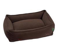 Hunter Belluno Dog Sofa Brown with Robust Structured Fabric, Predominantly Recycled Materials, Sustainable, Non-Slip, Stylish and Modern, Size: L