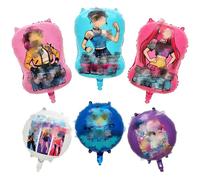 Hunter Birthday Decorations for Girls Boys- K Pop Kids Party Decorations Foil Balloons K Pop Singer Idol Happy Birthday Balloons Latex Balloon for Kids Theme Party Supplies Decorations
