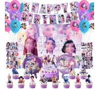 Hunter Birthday Decorations, Kids Party Decorations Set Anime Movie Character Balloons, Cute Pop Singer Idol Party Supplies for Fans Girls boys Ideal for Birthday and Themed Events