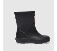 Hunter Childrens Unisex Original First Kids Black Wellingron Boots Rubber - Size UK 4 Infant