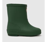 HUNTER BOOTS Green Original Kids First Insulated Toddler Wellies UK 10 (EU 27)