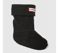 HUNTER BOOTS Kids Fleece Welly Socks in Black, Size: 10-12 UK 10-12