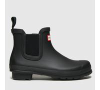Hunter Womens Original Chelsea Boots - Black Rubber - Size UK 8
