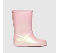 HUNTER BOOTS Pale Pink First Nebula Girls Toddler Wellies UK 8 (EU 25)