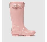 HUNTER BOOTS Pale Pink Original Nebula Girls Junior Boots UK 12