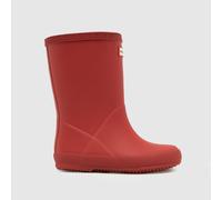 HUNTER BOOTS Red Kids First Toddler Wellies UK 7 (EU 24)