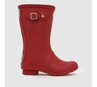 Hunter Junior Originals Boot Rubber Kid's Military Red Wellington Boots UK 13