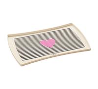 Hunter Bowl Mat Biri 48X30Cm Silicone White/Black Non-Slip For Dogs