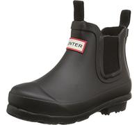 HUNTER Boys Original Chelsea Boat Shoes, black, 4 UK Child