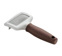 Hunter - Brush Combination Plucking and Combing Spa - Dog accessories size S - 18,0 x 9,5 cm, brown/grey