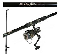 Hunter Carp Fishing Setup 12ft 2 Piece Carp Rod 2.75lb & Baitrunner Reel + Line