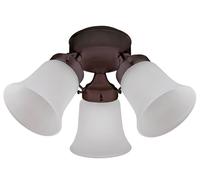 Hunter ceiling fan add-on light kit 3 LIGHT FLUSH MOUNT Bronze