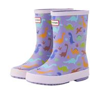 (2 UK, Purple) Hunter Childrens/Kids Dinosaur Wellington Boots