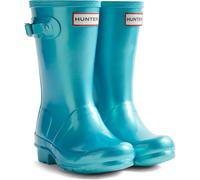 (12 UK Child, Pool Blue) Hunter Childrens/Kids Original Pearlised Wellington Boots
