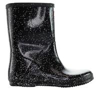 Hunter Childrens Unisex Giant Glitter Kids Black Wellington Boots - Size UK 8 Infant