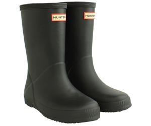 Hunter Childrens Unisex Original First Kids Black Wellingron Boots Rubber - Size UK 4 Infant