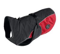 Hunter - Coat Uppsala Cozy - Dog coat size Rücken 50 cm - Hals 34-60 cm, Bauch 60-92 cm, grey/red