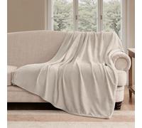 Hunter Coco Ultra Plush 50"x70" Throw Blanket, Moonbeam Beige