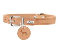 HUNTER Collar Aalborg, 32 Soft genuine cow leather, tan