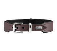 Hunter - Collar Basic - Dog collar size Halsumfang 36-43 cm, brown/black