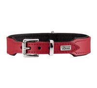 Hunter Hundehalsband Basic,35-43 cm, red/black