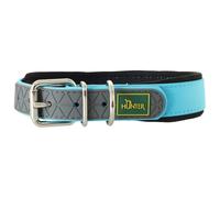 Hunter - Collar Convenience Comfort - Dog collar size Halsumfang 32-40 cm - Breite 2,0 cm, turquoise
